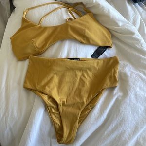 Zara Swim Yellow Bikini